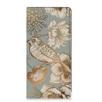 Smart Cover voor Samsung Galaxy S23 FE Vintage Bird Flowers - thumbnail