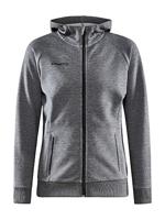 Craft Capuchontrui Core Soul Full Zip Hood Dames NIEUW, donkergrijs, S