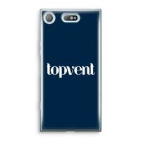 Topvent Navy: Sony Xperia XZ1 Compact Transparant Hoesje