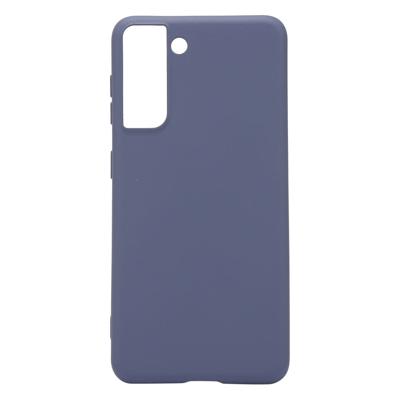 Shop4 - Samsung Galaxy S21 Hoesje - Zachte Back Case Mat Grijs