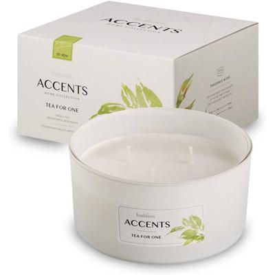 Bolsius Geurkaars Accents Tea For One 13,7 Cm Glas/wax Wit