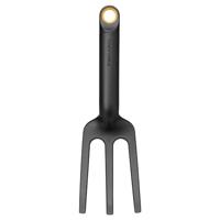 Fiskars plantvork met 3 tanden, lengte: 28 cm, glasvezelversterkte kunststof, zwart/oranje, stevig, 1072103