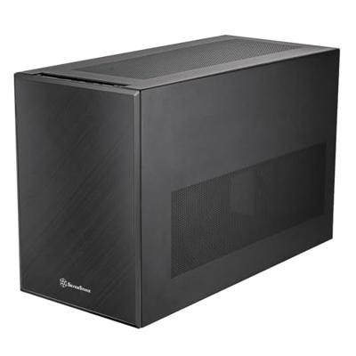SilverStone Technology SUGO 17 SST-SG17B Zwart, Kubusvormige Premium Behuizing met ongeëvenaarde opnamecapaciteit voor Componenten (zwart)