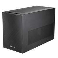 SilverStone Technology SUGO 17 SST-SG17B Zwart, Kubusvormige Premium Behuizing met ongeëvenaarde opnamecapaciteit voor Componenten (zwart)