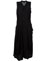 Comme Des Garçons Pre-Owned robe-chemise drapée - Noir - thumbnail