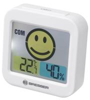 BRESSER MyTime ClimaTrend Smile Thermo- / Hygrometer met Ruimteklimaat Indicator (wit)