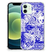 Extreme Case iPhone 12 Mini Angel Skull Blauw - thumbnail