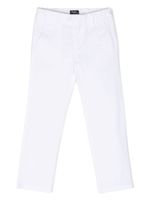 Il Gufo pantalon en coton à coupe droite - Blanc