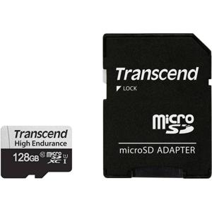 Transcend High Endurance 350V microSDXC-kaart 128 GB Class 10, UHS-I Incl. SD-adapter