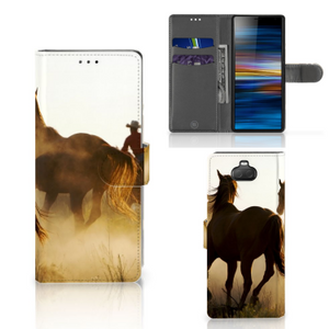 Sony Xperia 10 Telefoonhoesje met Pasjes Design Cowboy