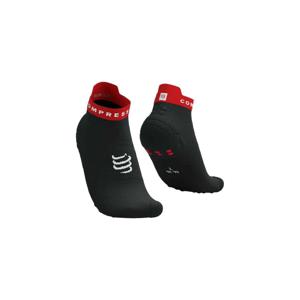 Compressport Pro racing socks v4. run low - ZWART - Unisex