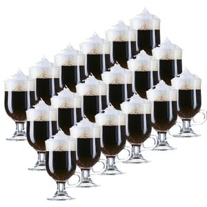 18x Irish Coffee glazen transparant 240 ml Opal