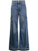 Stella McCartney wide-leg cargo jeans - Bleu