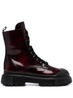 Hogan bottines H619 en cuir - Rouge