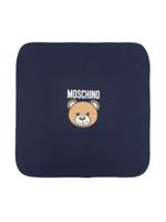 Moschino Kids couverture en jersey à logo imprimé - Bleu - thumbnail