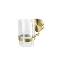 Glashouder met glas Geesa Opal Goud geborsteld Geesa - thumbnail