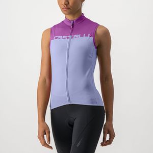 Castelli Velocissima mouwloos fietsshirt paars dames L