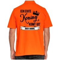 Oranje Koningsdag polo - echte Koning komt uit Den haag - heren 2XL  - - thumbnail