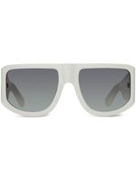 Linda Farrow lunettes de soleil à monture oversize - Blanc