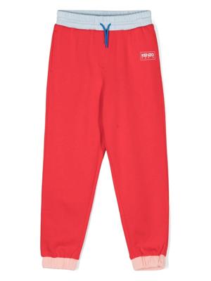 Kenzo Kids Trainingsbroek met colourblocking - Rood