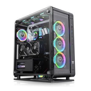 Thermaltake Core P6 Tempered Glass showcase behuizing 2x USB-A 2.0, 2x USB-A 3.2 (5 Gbit/s), USB-C 3.2 (10 Gbit/s), Audio, Window-kit