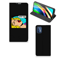 Motorola Moto G9 Plus Hippe Standcase Popart Oh Yes - thumbnail