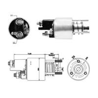 Magneetschakelaar, startmotor MEAT & DORIA, Diameter (mm)54,4mm, u.a. für Mercedes-Benz