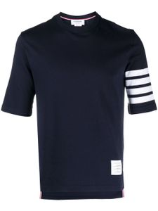 Thom Browne t-shirt à détail 4 bandes signature - Bleu