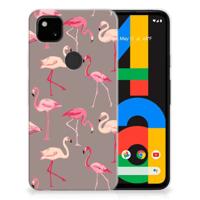 Google Pixel 4a TPU Hoesje Flamingo