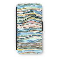 Watercolor Agate: iPhone 8 Plus Flip Hoesje - thumbnail