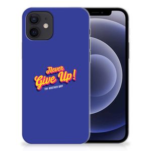 iPhone 12 | 12 Pro (6.1") Siliconen hoesje met naam Never Give Up