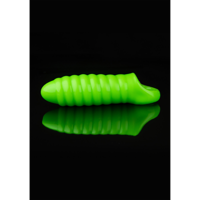 Ouch! by Shots Swirl Thick Stretchy Penis Sheath - Glow in the Dark