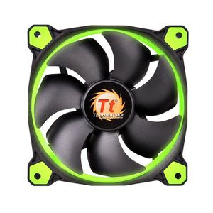 Thermaltake RIING LED PC-ventilator Groen (b x h x d) 120 x 120 x 25 mm Incl. LED-verlichting