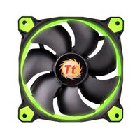 Thermaltake RIING LED PC-ventilator Groen (b x h x d) 120 x 120 x 25 mm Incl. LED-verlichting - thumbnail