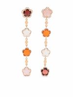 Pasquale Bruni boucles d'oreilles pendantes Figlia Dei Fiori en or rose 18ct ornées de diamants - thumbnail