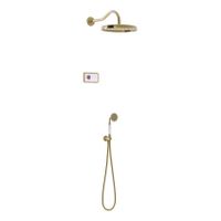 Regendouche set electronisch Tres Shower Technology Classic | Inbouw | Thermostaatkraan | 2-weg | Vintage | Messing oud - thumbnail