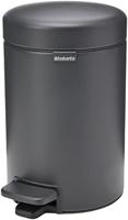 Brabantia NewIcon Prullenbak 3L - Kunststof Binnenemmer - Mineral Infinite Grey