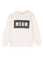 MSGM Sweater met logoprint - Beige