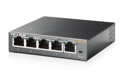 TP-Link TL-SG105E Managed L2 Gigabit Ethernet (10/100/1000) Zwart