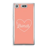 Friends heart: Sony Xperia XZ1 Compact Transparant Hoesje