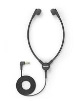 Philips ACC0233 afspeelstethoscoop hoofdtelefoon dicteer- en afspeelsystemen zonder scharnier en oorhaak, 3,5 mm jackstekker, antraciet