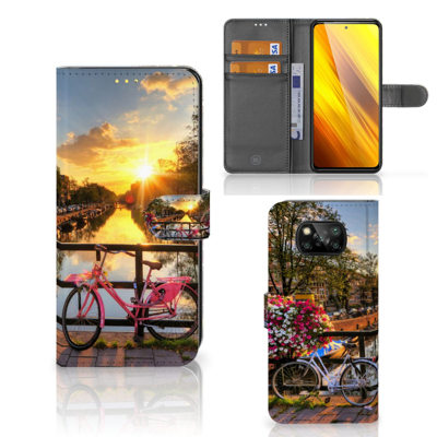 Xiaomi Poco X3 | Poco X3 Pro Flip Cover Amsterdamse Grachten Xiaomi Poco X3 | Poco X3 Pro Flip Cover Amsterdamse Grachten