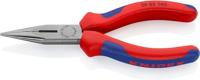 Knipex Platspitse tang met zijsnijder (radiotang) zwart geatramenteerd, met meer-componentengrepen 140 mm 25 02 140