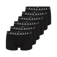 Hugo Boss 6-pack trunk cotton stretch boxershorts - zwart