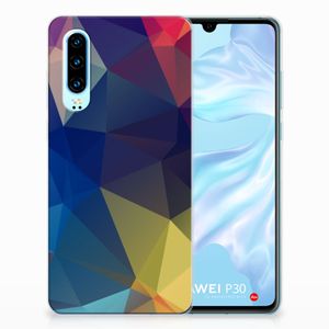 Huawei P30 TPU Hoesje Polygon Dark