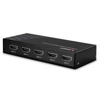 LINDY 5 Port HDMI 18G Switch HDMI-switch 5 poorten Met afstandsbediening 3840 x 2160 Pixel - thumbnail