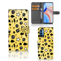 Telefoonhoesje met Naam OPPO Reno 4 Pro 5G Punk Geel