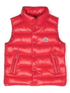 Moncler Enfant gilet Tib à design matelassé - Rouge