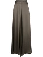 VOZ pantalon palazzo Charmeuse - Marron