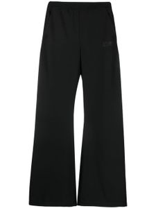 MM6 Maison Margiela pantalon évasé à taille haute - Noir